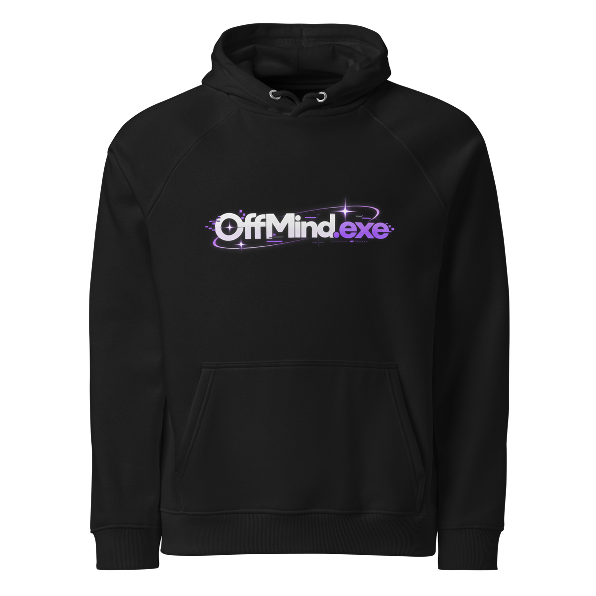 Unisex eco raglan hoodie logo